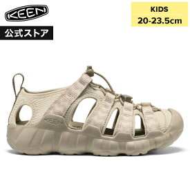 【公式】 KEEN キーン ビッグキッズ 20-23.5cm ハイパーポート エイチツー HYPERPORT H2 サンダル アウトドア キャンプ シンプル カジュアル 定番 グレージュ 男の子 女の子 キッズシューズ 子供靴 スニーカーサンダル