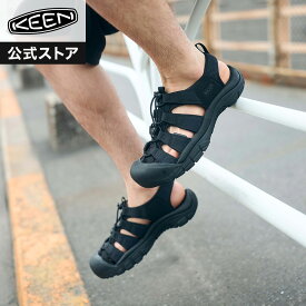 【公式】 KEEN キーン メンズ ニューポート エイチツー NEWPORT H2 サンダル 定番 軽量 アウトドア キャンプ フェス シンプル カジュアル ブラック 黒 スニーカーサンダル