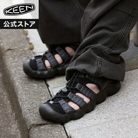 【公式】 KEEN キーン メンズ ハイパーポート エイチツー HYPERPORT H2 サンダル 定番 軽量 アウトドア キャンプ フェス シンプル カジュアル ブラック 黒