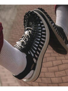 MEN UNEEK CANVAS �����Y ���j�[�N �L�����o�X KEEN �L�[�� �V���[�Y�E�C �T���_�� �u���b�N�y���������z[Rakuten Fashion]