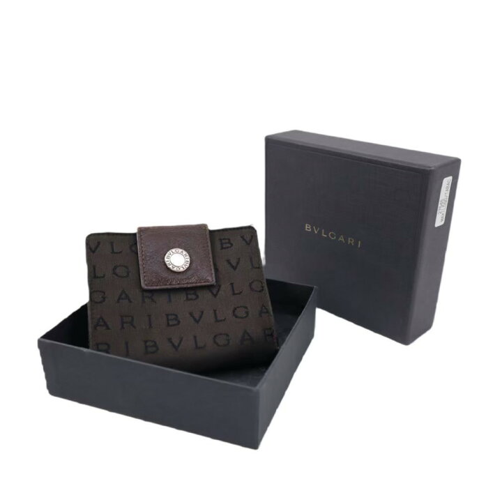楽天市場】［中古］BVLGARI ブルガリ 二つ折り 財布 Wホック ロゴ 