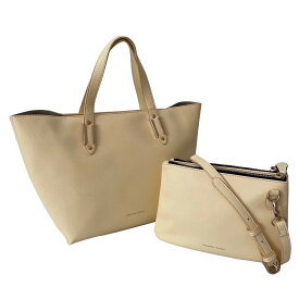 「中古」Samantha Thavasa サマンサタバサ ハンドバッグ レザー イエロー ミニ ショルダーバッグ付き ストラップ 2点セット レディース