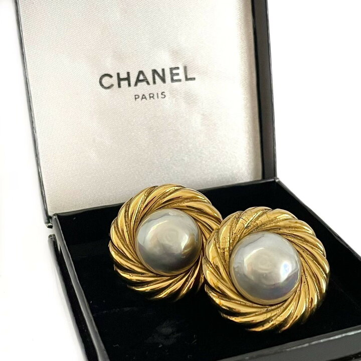 楽天市場】「中古」CHANELシャネル 2262イヤリング フェイクパール 