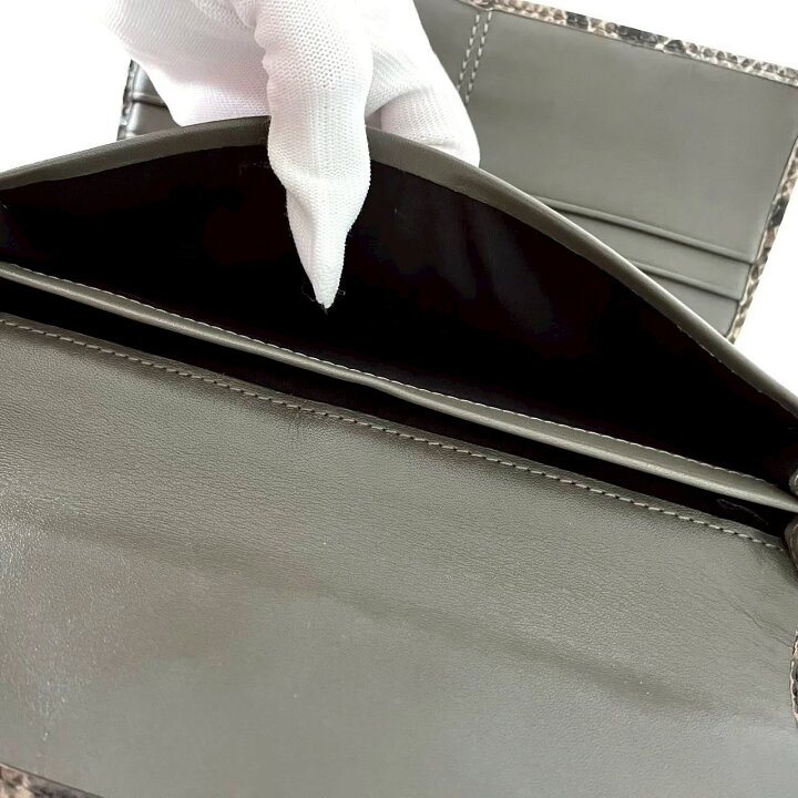 楽天市場】「中古」COACH コーチ 長財布 財布 パイソン 型押し ロング 