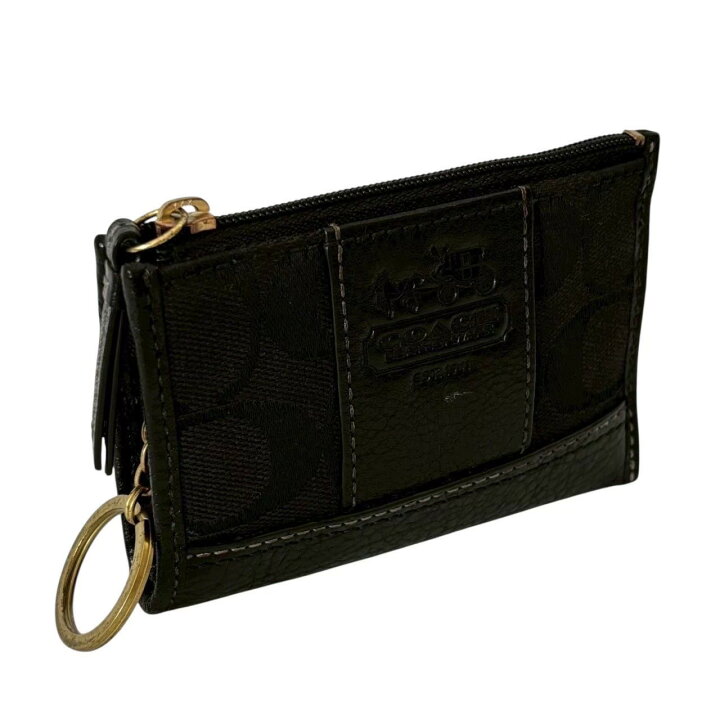 楽天市場】「中古」COACH コーチ ウォレット キーリング付き カード 