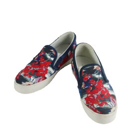 「中古」PHILIPPE MODEL PARIS フィリップモデル シューズ ブランド 靴 スリッポン スニーカー 花柄 レオン掲載ブランド 可愛い カジュアル オシャレ サイズ43 27cm メンズ