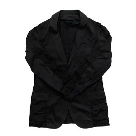 「中古」LOUIS VUITTON ルイヴィトン ジャケット ハイブランド ブラック 黒 ネイビー 紺 RM101 MQJA66BGM スーツ ビジネス 薄手 サイズ36 Sサイズ メンズ