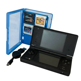 ［中古］任天堂 Nintendo ニンテンドー DSi ゲーム機 ドラクエ ソフト付き 小型家電 ハード ブラック 黒 ブルー 青 充電器付き 2次大戦 ガンダム麻雀 クロスドライブ ドラクエ IX,VI ガンダムggeneration 剣と魔法と学園モノ