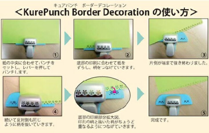 楽天市場】キュアパンチ ボーダーデコレーション 6種類からお選び 