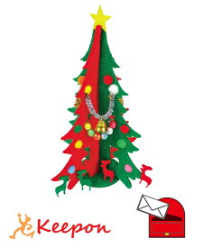 組立フェルトツリーキット(5個までネコポス可) クリスマスグッズ イベント 手作り 工作キット オーナメント クリスマスツリー