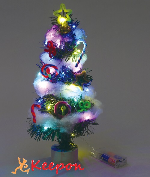 オリジナルツリーを作ろう クリスマスツリー作り イルミネーションライト付 クリスマスグッズ イベント ミニリース 手作りキット 工作キット ワークショップ 安い Al完売しました Diy 材料 飾り 子供会 ガールズクラフト 景品