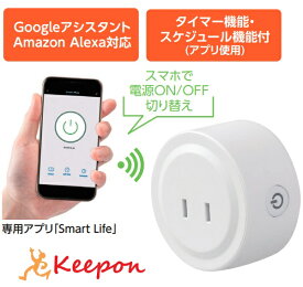 スマートWi-Fiプラグアーテック タブレット スマートフォン Googleアシスタント Amazon Alexa タイマー Smart Life 声 スマホ