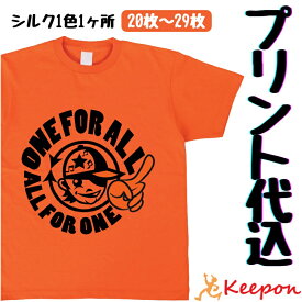 クラスTシャツ AT ドライ 20枚～29枚 シルク1色 プリント代込 名入れ プリント オリジナル オーダーメイド 体育祭 運動会 学園祭 文化祭 イベント 部活 チーム