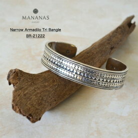 【20%OFFセール】バングル メンズ シルバー マナナス ナロー アルマジロ トライバングル シンプル シルバー925 アクセサリー MANANAS Narrow Armadilo Tri Bangle