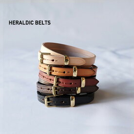 【あす楽】HERALDIC BELTS ヘラルディックベルト メンズ ブランド カジュアル 本革 本皮 レザー イギリス製 細い ブライドルレザー レディース ユニセックス 男女兼用 おしゃれ 30インチ 32インチ 34インチ 3/4inch LEATHER BELT 3/4インチレザーベルト