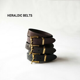 【あす楽】HERALDIC BELTS ヘラルディックベルト メンズ ブランド カジュアル 本革 本皮 レザー イギリス製 細い ブライドルレザー レディース ユニセックス 男女兼用 おしゃれ 30インチ 32インチ 34インチ 30mm QUICK RELEASE クイックリリースベルト