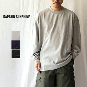 KAPTAIN SUNSHINE LveTVC@Suvin Supima Tube L/S Tee Heavy XBX[s}OX[uTwB[  T Y zCg O[ lCr[ KSBSCS01