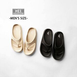 MEI メイ サンダル TONG SANDAL MENS トングサンダル サンダル メンズ MEI-SHM-251001 コンフォートサンダル EVA 軽量 軽い ベージュ ブラック トングタイプ 外履き カジュアル アウトドア キャンプ シン
