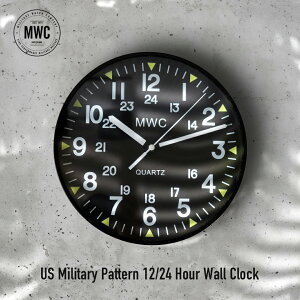 v Ǌ| |v  k ~^[EHb`Jpj[ ubN Vv i` rO Q ItBX [NVbv K[W MWC US Military Pattern 12/24 Hour Wall Clock black