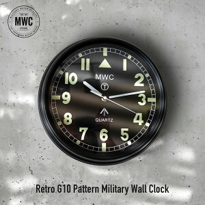 v Ǌ| |v  ~^[EHb`Jpj[ ubN k Vv i` rO Q ItBX [NVbv K[W MWC Retro G10 Pattern Military Wall Clock black