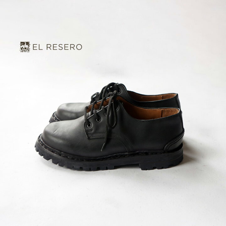 楽天市場】EL RESERO エルレセロ マウンテンブーツ PLAIN TOE - BLACK 
