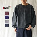 【30％OFFセール】SCREEN STARS スクリーンスターズ スウェット クルーネック メンズ ゆったり オーバーサイズ Sunburned crewneck sweat サンバーンドクルーネックスウェット 2423-018SS 日焼け加工 裏毛スウェット スエット トレーナー シンプル カジュアル 無地