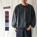 SCREEN STARS スクリーンスターズ スウェット クルーネック メンズ ゆったり オーバーサイズ Sunburned crewneck sweat サンバーンドクルーネックスウェット 2423-018SS 日焼け加工 裏毛スウェット スエット トレーナー シンプル カジュアル おしゃれ ブランド 無地