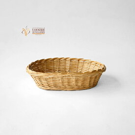 VANNERIE DE VILLAINES ヴァヌリー ド ヴィレンヌ Oval basket S オーバルバスケットS 065.1 オーバルバスケット Sサイズ バスケット オーバル型 カゴ 柳 籐 経年変化 エイジング 天然草木 ヤナギ フランス製 おしゃれ ブランド 食卓 リビング 収納 お菓子 パン 果物