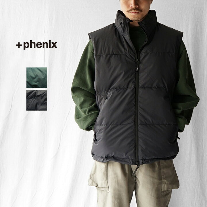 楽天市場】+phenix プラスフェニックス ダウンベスト ダウン ベスト 