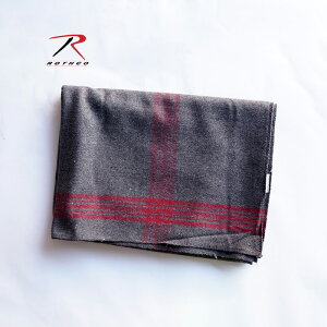 ROTHCO ���X�R �u�����P�b�g �唻 �Ђ��|�� �g���� ������� ���� �E�[�� �傫�� ���O �h�� �L�����v �l�C�r�[ ���F �u�����h �j�� �����Y �A�E�g�h�A GREY/RED STRIPE WOOL BLANCKET �O���[/���b�h �X�g