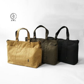 SML エスエムエル トートバッグ DEFORMATION TOTEBAG L ディフォメーショントートバッグL K903044 2WAY バッグ ショルダーバッグ おしゃれ ブランド メンズ レディース 速乾 通勤 通学 防水 無地 コヨーテ チャコール ブラック バックパック シンプル
