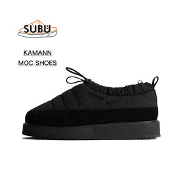 【あす楽】スニーカー スリッポン メンズ レディース 冬 スブ カマン モックシューズ ブラック 暖かい SUBU KAMAN MOC SHOES