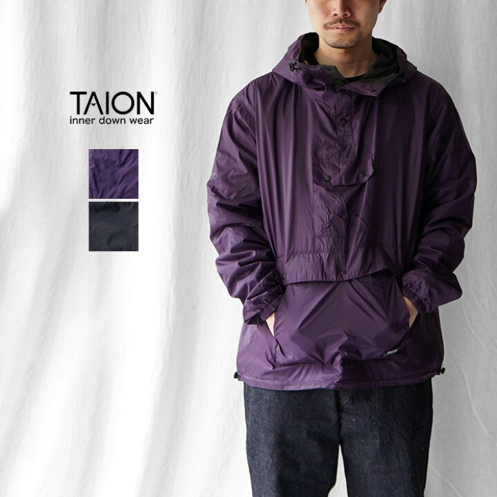 楽天市場】TAION タイオン NON DOWN MOUNTAIN REVERSIBLE HOODY 