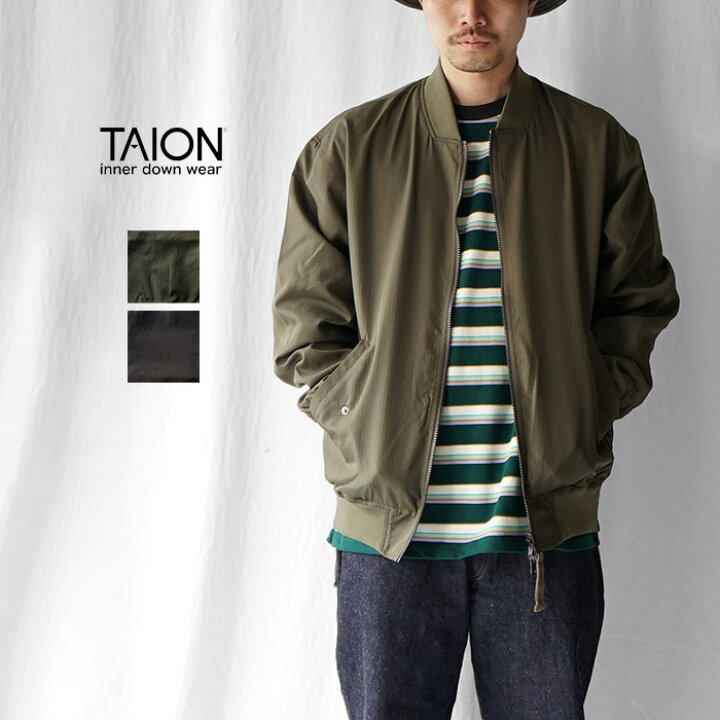 楽天市場】TAION タイオン NON DOWN MILITARY REVERSIBLE MA-1 
