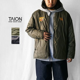 【30%OFFセール】TAION タイオン JAPAN SPECIAL REVERSIBLE "VETJAN" DOWN JACKET ジャパンスペシャル リバーシブル ベトジャン ダウンジャケット TAION-JK03JS リバーシブル おしゃれ 防寒 ダークオリーブ ブラック Sサイズ Mサイズ Lサイズ XLサイズ 2XLサイズ メンズ