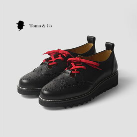 【あす楽】Tomo&Co トモアンドシーオー 革靴 レザーシューズ ウィングチップ ウイングチップ ビブラムソール Vibram 短靴 ブラック メンズ レディース 24cm 26cm 27cm おしゃれ 日本製 トモ&シーオー GILLIE ギリー ギリーシューズ TMTK-S-0037