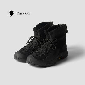 Tomo&Co トモアンドシーオー　Inity Hiker mid -BLACK TM-KABA-0001 スリッポン ブラック シューズ スニーカー 革靴 メンズ 26cm 27cm【あす楽対応】