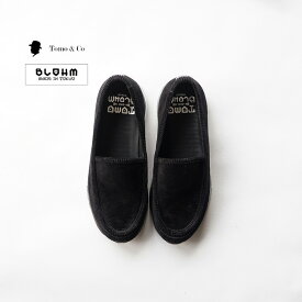 【40%OFFセール】Tomo&Co トモアンドシーオー AIR HOMIE RAT SHOES-BLACK エアー ホーミー ラット シューズ BLOHM ブローム TM-BLOHM-0001 スニーカー スリッポン ローファー ラットシューズ メンズ 26cm 27cm ブラック 黒 エアーソール コーデュロイ おしゃれ