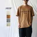 【30％OFFセール】 UNDYED STANDARD アンダイドスタンダード プリントTシャツ 半袖 オーガニック コットン 綿 ホワイト タン ベージュ カーキ グレー 日本製 天然 自然 エコ 薄手 涼しい 軽い 軽量 柔らか ソフト ナチュラル 30PV S/S Tee(Pt) - BROOKS 81 USN23AST020B