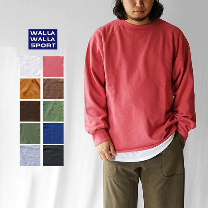 楽天市場】WALLA WALLA SPORT ワラワラスポーツ スウェット クルー 