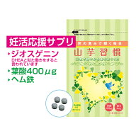 【女性のためのサプリメント】妊活 応援 サプリ 山芋習慣(1カ月分)| 葉酸サプリ 葉酸 時期別 妊娠前 ヘム…