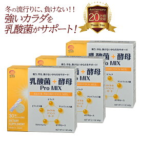 ビタミンD 乳酸菌 ラクトフェリン 乳酸菌＋酵母 ProMIX（3ヶ月分）まとめ買い 5%OFF | ケフィア 酪酸菌 サプリメント ビフィズス菌 健康食品 食物繊維 サプリ 菌活 腸活 プロバイオティクス 善玉菌