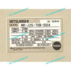 �y�V�i���K�i���������ō��zMITSUBISHI �O�H�d�@ MR-J2S-70B-S014 ��6�����ۏ�