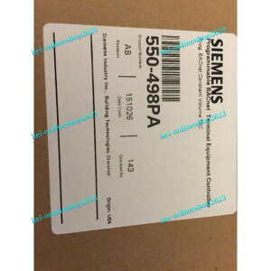 yViKiōzSiemens 550-498PA BACnet Constant Volume Controller V[X y6ۏ؁z