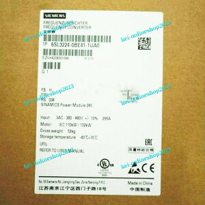 yViKiōzSIEMENS V[X Co[^ 6SL3224-0BE41-1UA0 PM240 480V 110kW/132kW y6ۏ؁z