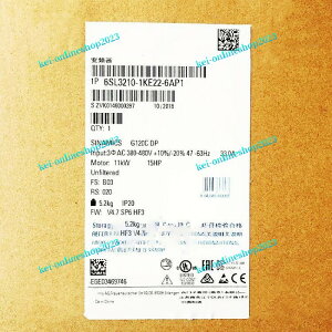 yViKiōzSIEMENS V[X Co[^ 6SL3210-1KE22-6AP1 G120C 480V 11kW y6ۏ؁z