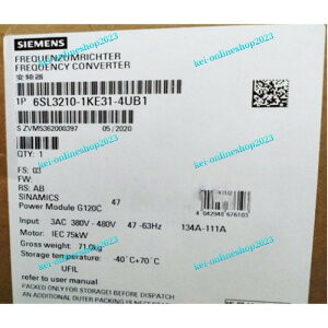 yViKiōzSIEMENS V[X Co[^ 6SL3210-1KE31-4UB1 G120C 480V 75kW y6ۏ؁z