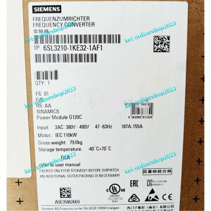 yViKiōzSIEMENS V[X Co[^ 6SL3210-1KE32-1AF1 G120C 480V 110kW y6ۏ؁z