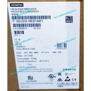 �y�V�i���K�i���������ō��zSIEMENS �V�[�����X �C���o�[�^ 6SL3210-1KE27-0AF1 G120C 480V 37KW��6�����ۏ�