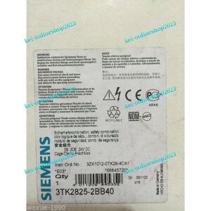 �y�V�i���K�i���������ō��z�V�[�����X Siemens safety relay 3TK2825-2BB40 �y6�����ۏ؁z
